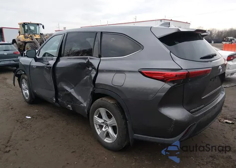 2021 Toyota Highlander Hybrid Le z USA, uszkodzony, nr VIN 5TDBBRCH9MS526221
